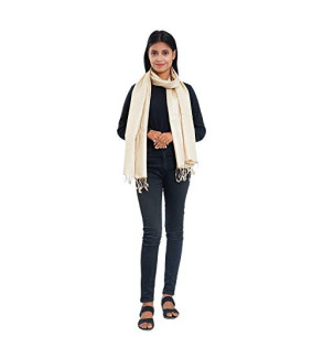 Natural Tasar Silk Stole