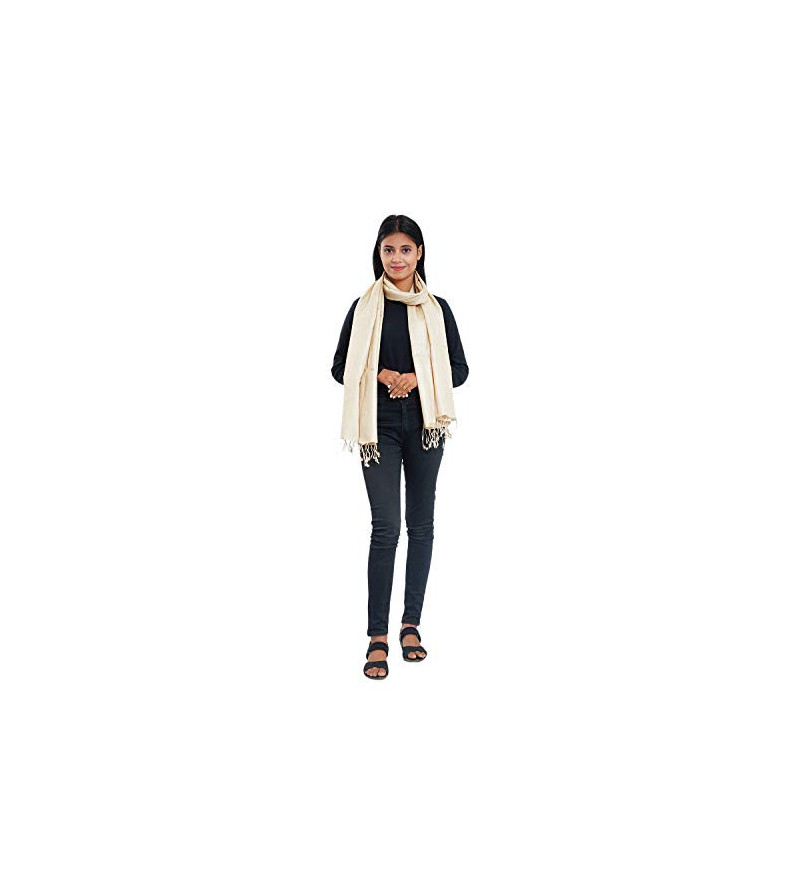 Natural Tasar Silk Stole