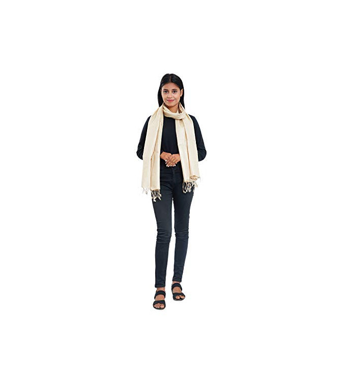 Natural Tasar Silk Stole