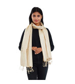 Natural Tasar Silk Stole