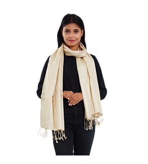 Natural Tasar Silk Stole