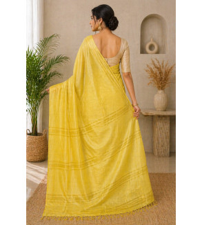 copy of copy of copy of Tasar Gheecha Sataple Silk Saree for Women | Handcrafted Screen Print | Traditional Ethnic Wear | 6.5 Me