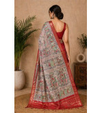 copy of copy of copy of copy of Tasar Gheecha Sataple Silk Saree for Women | Handcrafted Screen Print | Traditional Ethnic Wear