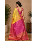 Pure Tasar Tasar Silk Printed Saree for Women | Handloom Certified | Silk Mark | Traditional Ethnic Saree with Blouse