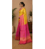 Pure Tasar Tasar Silk Printed Saree for Women | Handloom Certified | Silk Mark | Traditional Ethnic Saree with Blouse