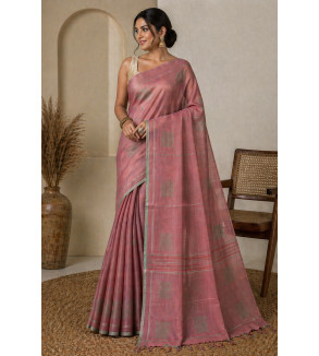 Tasar Tasar Silk Boota Saree | Pure Handloom Silk | Elegant Traditional Saree with Blouse Piece | Silk Mark Certified