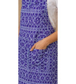 Cotton Kitchen Apron for Women & Men | Double Layer Fabric | Adjustable Neck Strap | Stylish Printed Cooking Apron