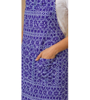 Cotton Kitchen Apron for Women & Men | Double Layer Fabric | Adjustable Neck Strap | Stylish Printed Cooking Apron