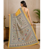 Tasar Tasar Silk Printed Saree for Women | Handloom Certified | Silk Mark | Traditional Ethnic Saree with Blouse