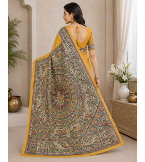 copy of copy of copy of copy of copy of copy of copy of copy of Tasar Gheecha Sataple Silk Saree for Women | Handcrafted Screen