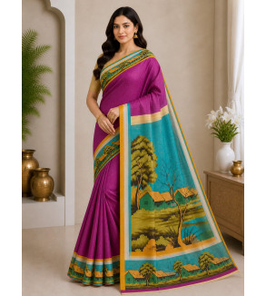 copy of copy of copy of copy of copy of copy of copy of copy of copy of Tasar Gheecha Sataple Silk Saree for Women | Handcrafted