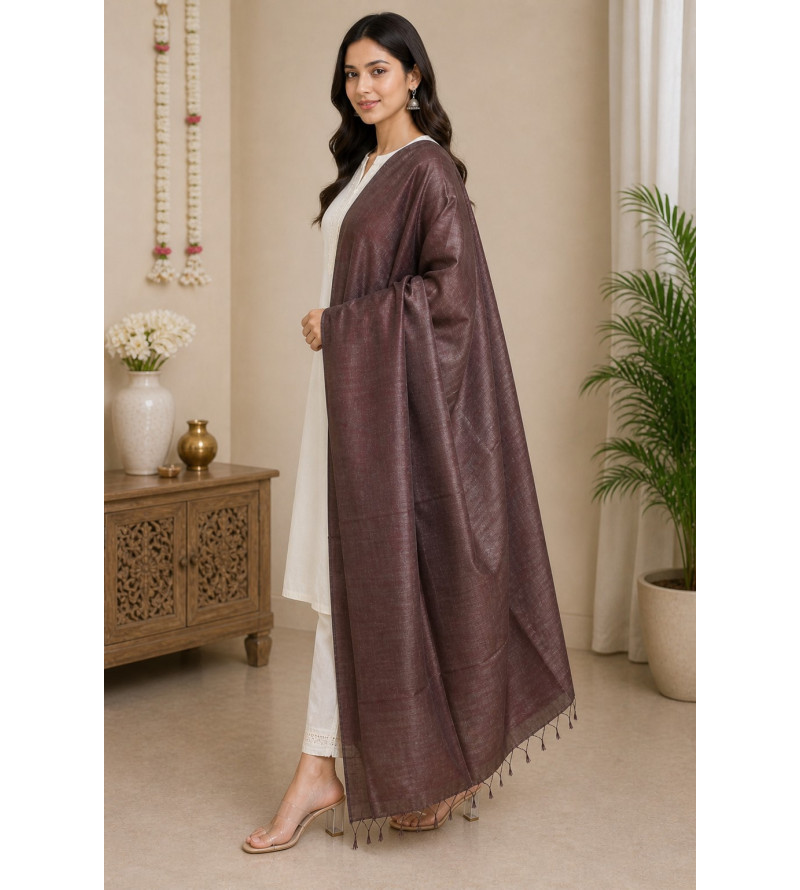 Tasar Dyed Dupatta