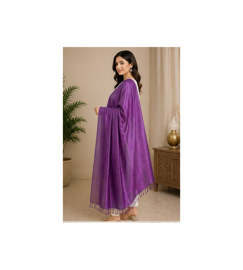 Tasar Dyed Dupatta