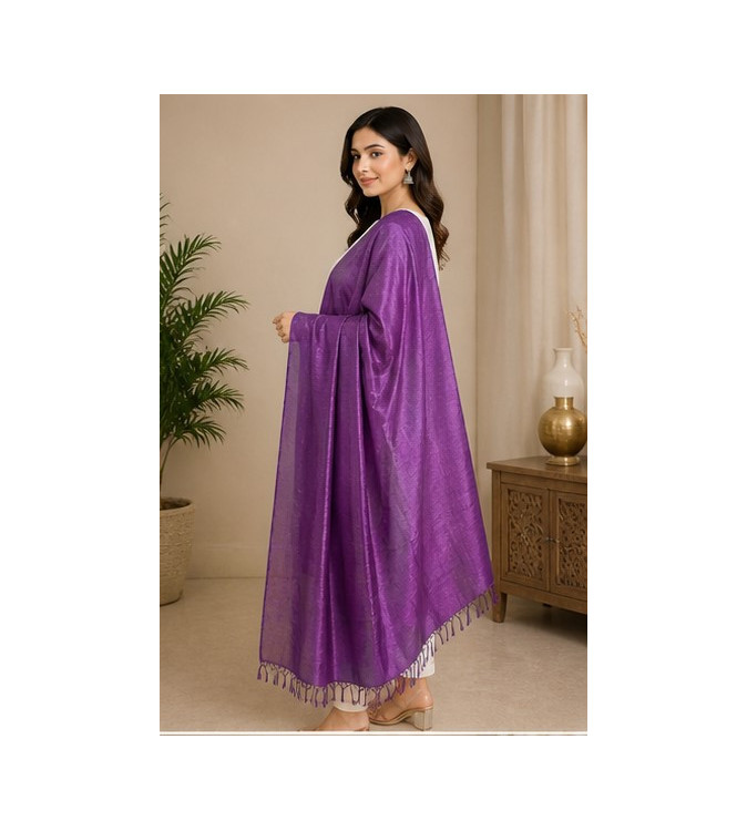 Tasar Dyed Dupatta