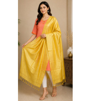 Tasar Dyed Dupatta