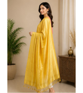 Tasar Dyed Dupatta