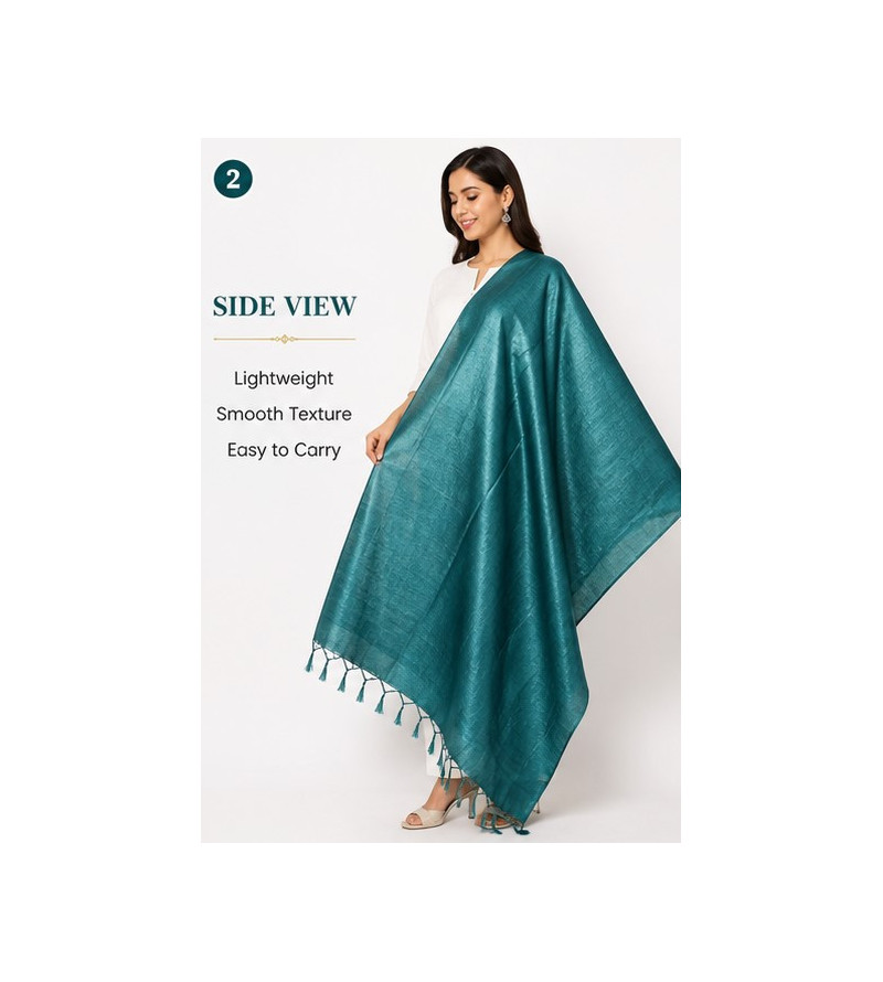 Tasar Dyed Dupatta