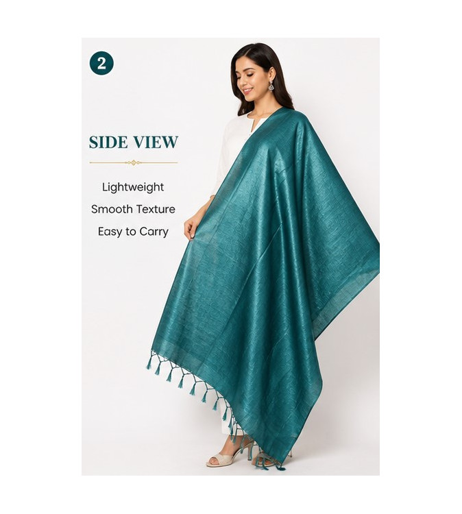 Tasar Dyed Dupatta