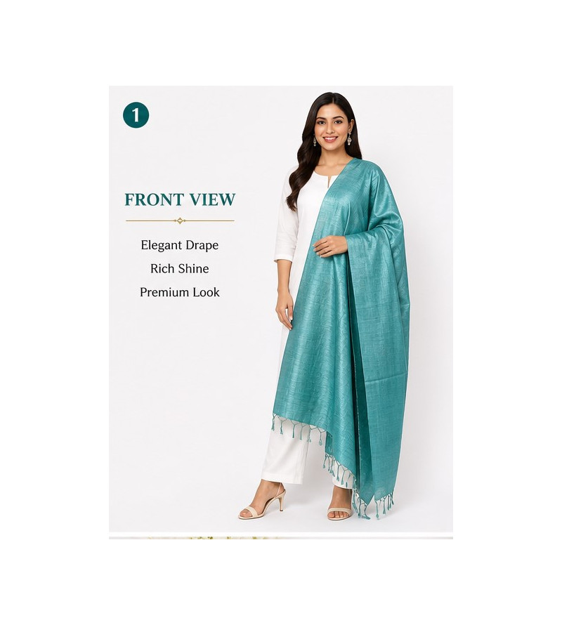 Tasar Dyed Dupatta